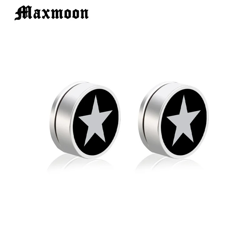 Maxmoon популярные мужские магнитные серьги-гвоздики ювелирные изделия из