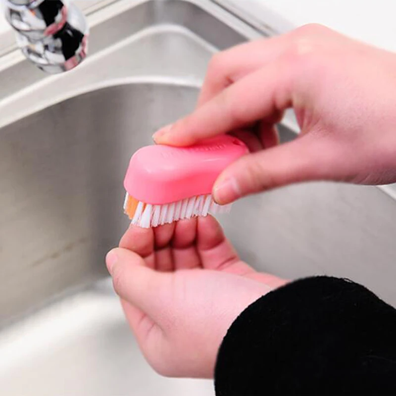 1 Pc Multifunction Mini Cleaning Brush With Suction Cup Nail Brush