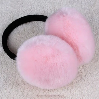 

2020 Women Ear Warmers Winter Earmufs Imitation Rabbit Fur Earmuff Girls And Boys Large Plush Ear Warmers Earmuffs