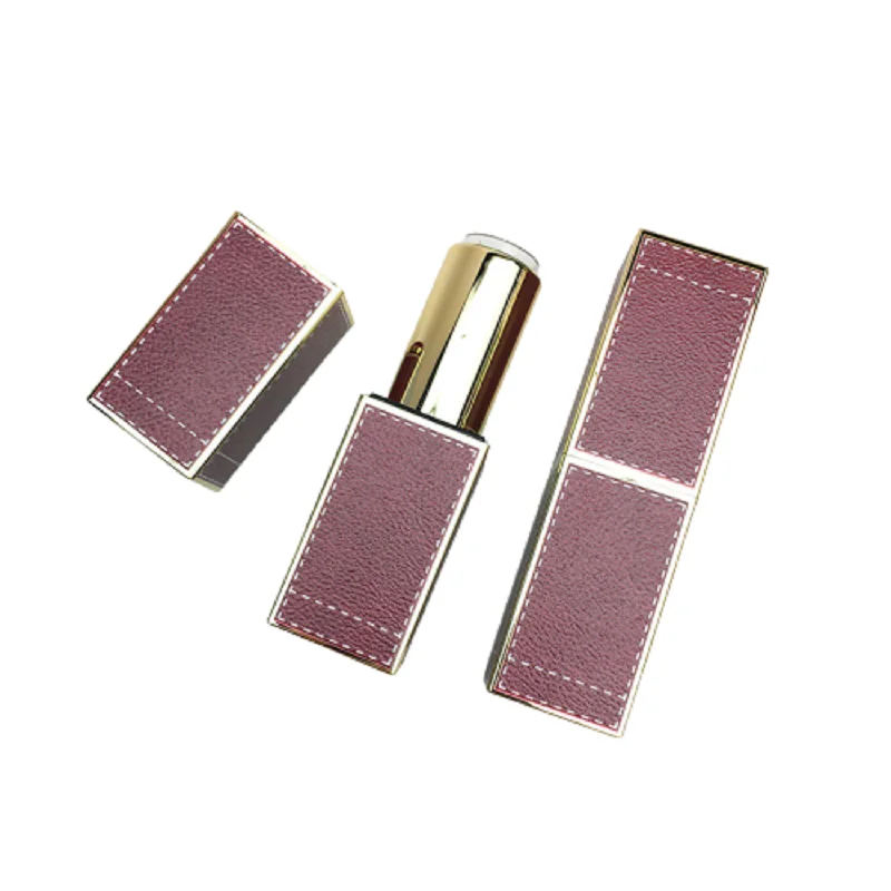 

Empty Lipstick Tubes 3d Embossed Magnetic Buckle Lip Balm Tube Square 12.1mm Refillable Cosmetic Lipstick Container 10/30pcs