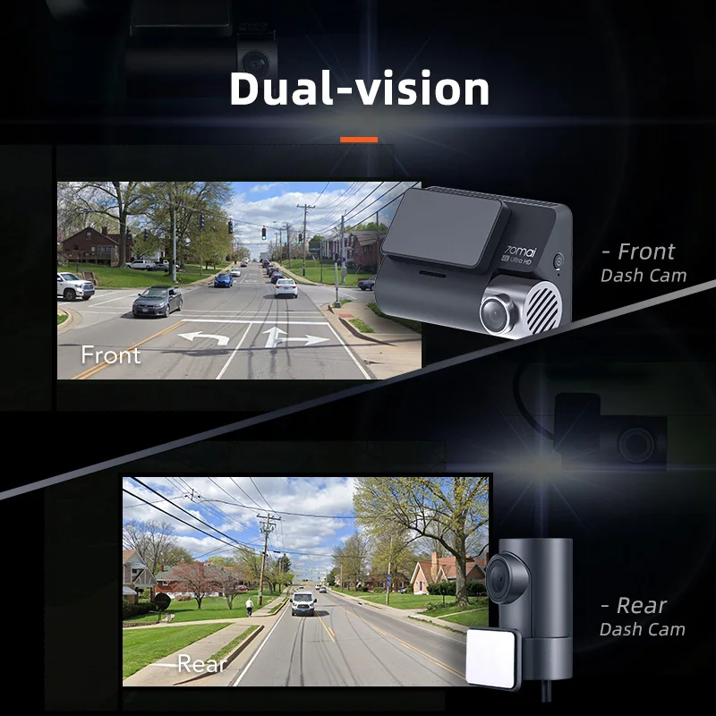 Автомобильный видеорегистратор 70mai A800S камера для приборной панели 4K с GPS ADAS 24