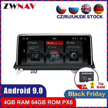 

PX6 4+64G Android 9.0 Car multimedia Player GPS navigation for BMW X5 E70 F15 2007-2013 car Audio radio stereo wifi BT head unit
