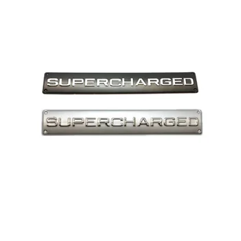 

Metal Thin Aluminum Supercharged Badge Emblem Sticker For Car