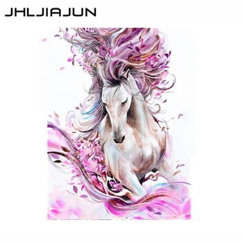 

painting by numbers pink horse hand-painted art picture home wall decoration living room canvas modern style unique gift