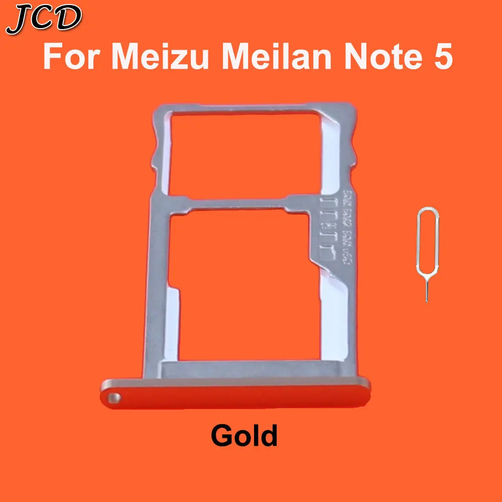 For Note 5 Gold JCD для Meizu meilan Note 3 Note 5 Note 6 держатель для чтения sim-карт лоток Слот контейнер запасные части с инструментом - Цвет: For Note 5 Gold