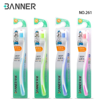 

BANNER Toothbrush Ultra Soft Bristles Brush for Oral Care Deep Clean Health Adult Soft Teeth Brush