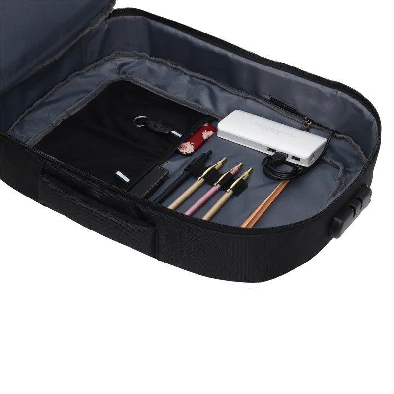 

New Style Wear-Resistant Waterproof Burden Relieving Large-Volume Oxford Cloth USB Charging Password Lock Anti-Theft Backpack Co