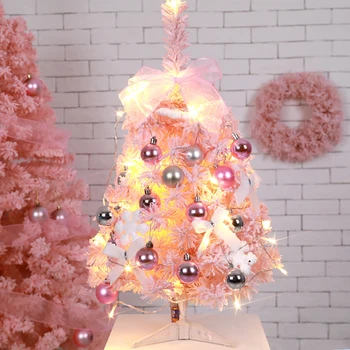 

Artificial Simulation Christmas Tree Tabletop Waterproof Ornament DIY Christmas Flocking Set Xmas Tree Set