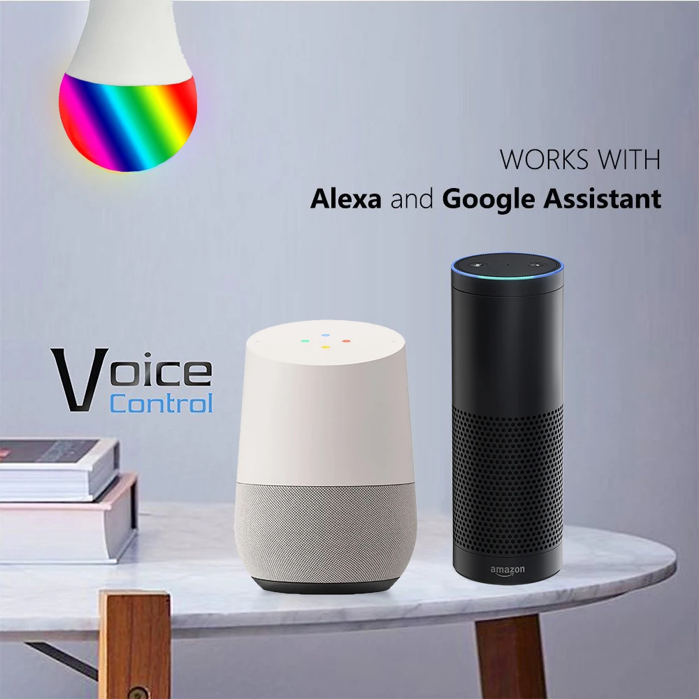 ACCKIP AC220V E27 светодиодный светильник RGB 9 Вт Wi Fi управление через приложение умная
