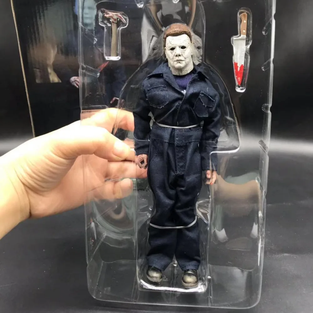 18CM Original NECA New Halloween Ultimate Real clothes Michael Myers Action Figure PVC Joint movable collection toy gift