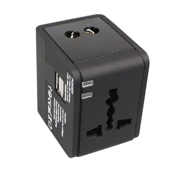 

Universal International Travel Adapter 2 Usb Power Plug Charger Converter Socket Multifunction Durable
