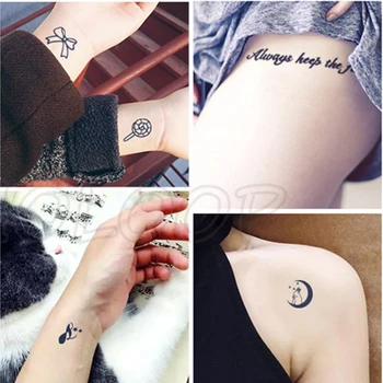 

Juice Tattoo Sticker Sun Moon Totem Designs Semi-permanent Tatto Waterproof Temporary Art Tatoo Stickers New Style 7-15 Days