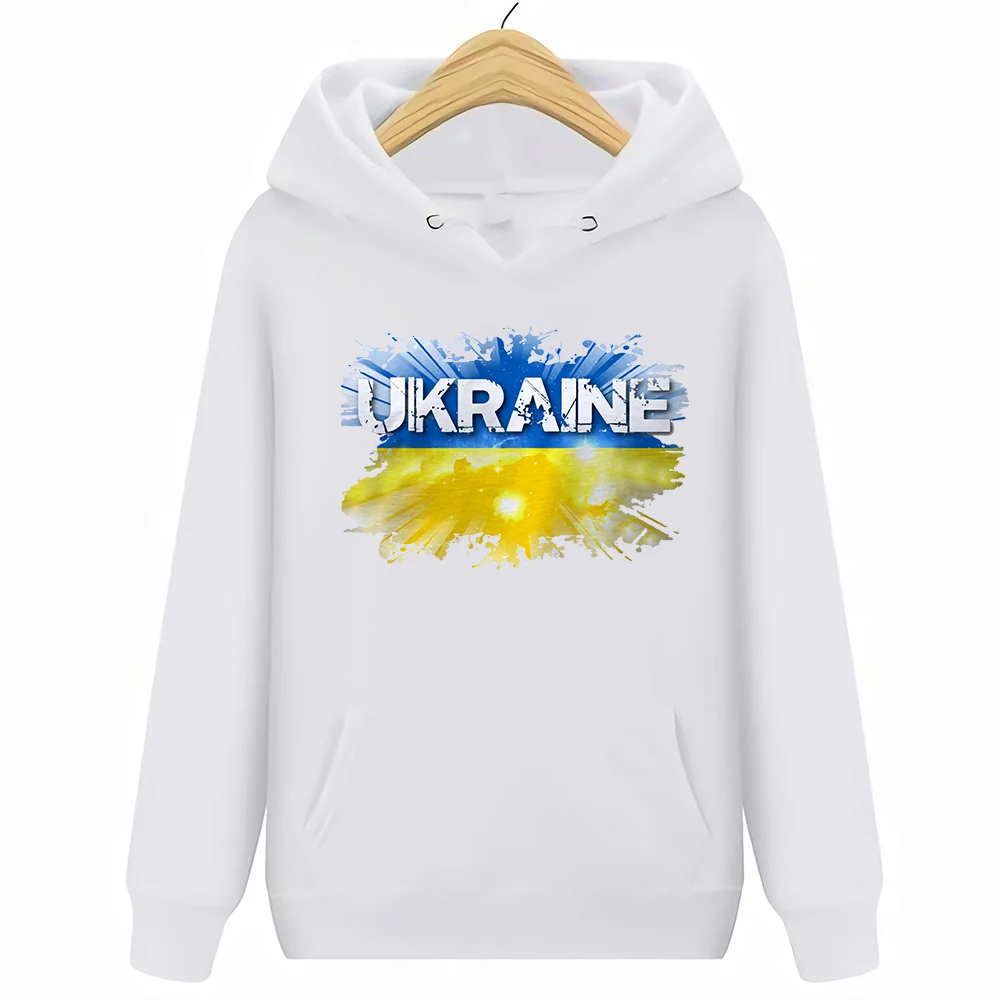 

Ukraine Flag - White Hoodies Sweatshirts Design -Mens S-3XL Hoodies Sweatshirts
