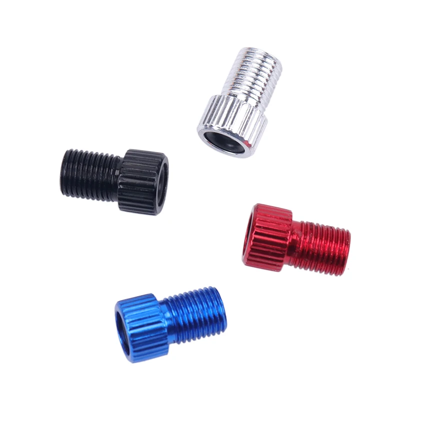 4pcs Aluminum Alloy Bicycle Valve Adapter French Valve To Car