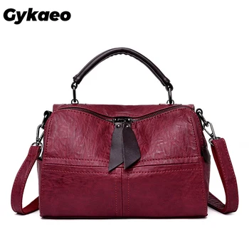 

Gykaeo Retro Women Messenger Bags Handbags Women Famous Brands PU Leather Vintage Small Shopping Shoulder Bag Sac A Dos Femme