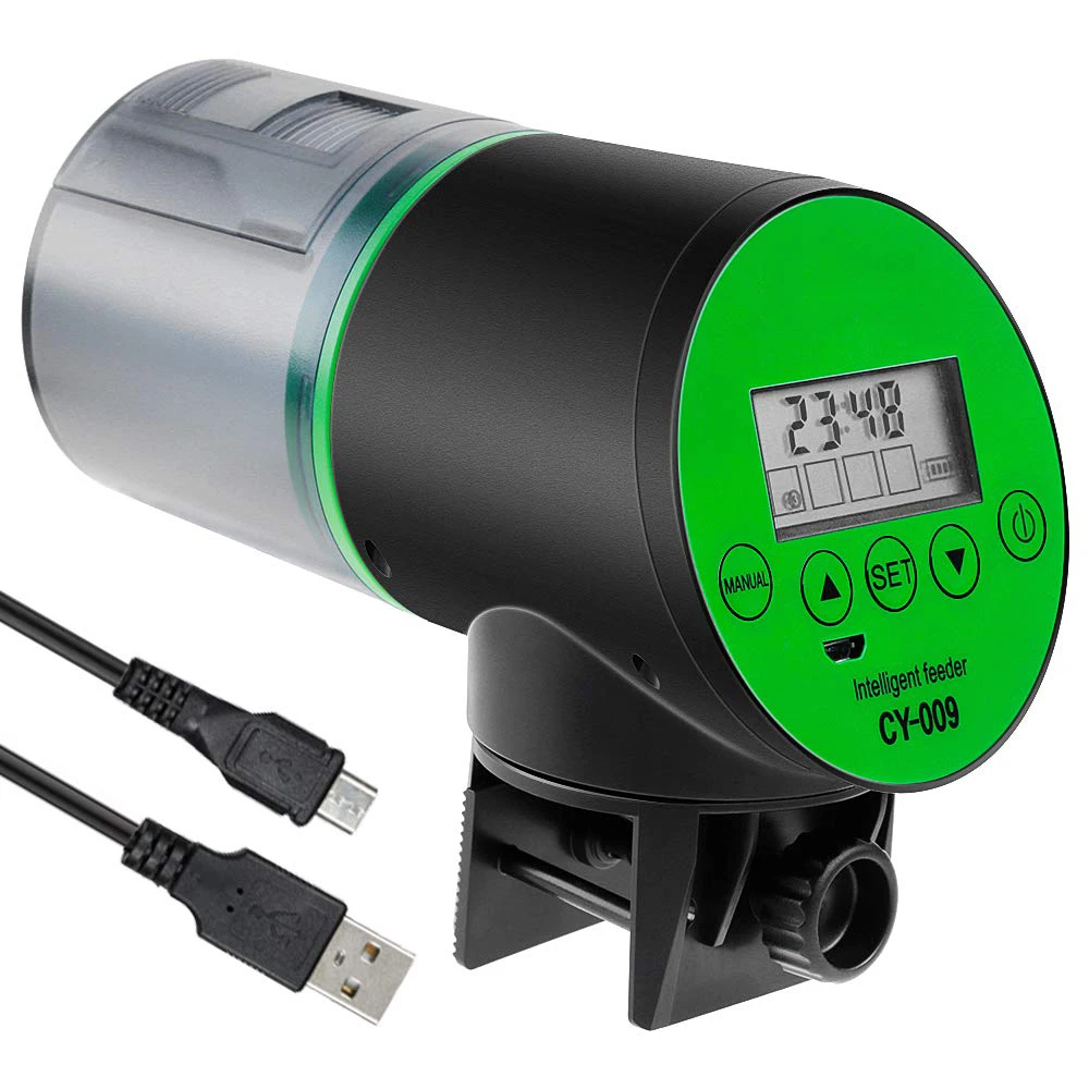 Rechargeable Automatic Feeder Fish Tank With Lithium Battery, Automatic