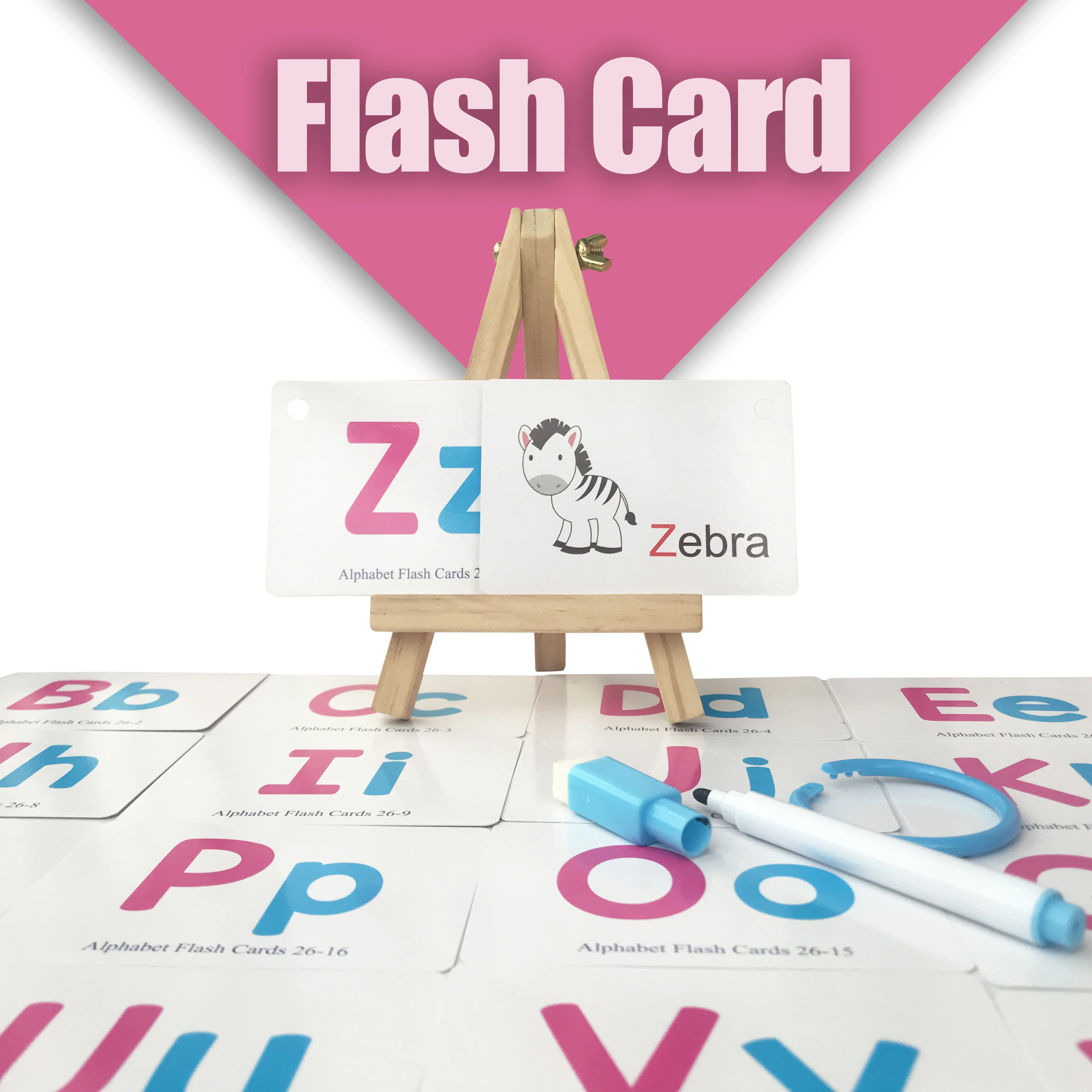 

Flashcard Children Baby English Learning Alphabet Word Card OPP Pocket Learning Educational Cognitive Card