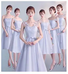 Бордовые Платья для подружки невесты платье миди для гостей Свадебная вечеринка Тюль чай Длина вышивка особых случаев платья сексуальные