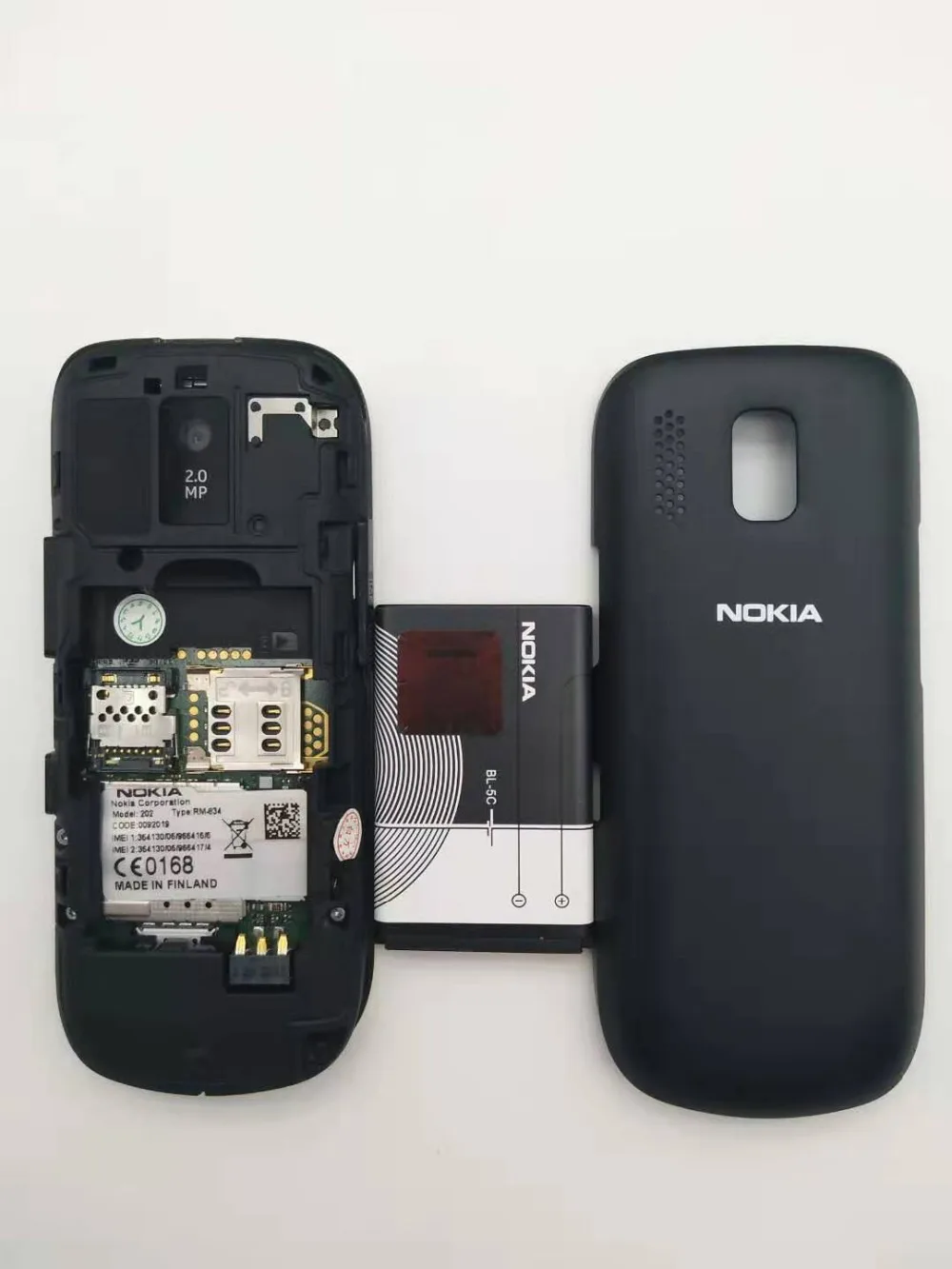 Nokia Asha 202 разблокированный телефон 2," 2.0MP две sim-карты Bluetooth GSM/WCDMA 2G телефон