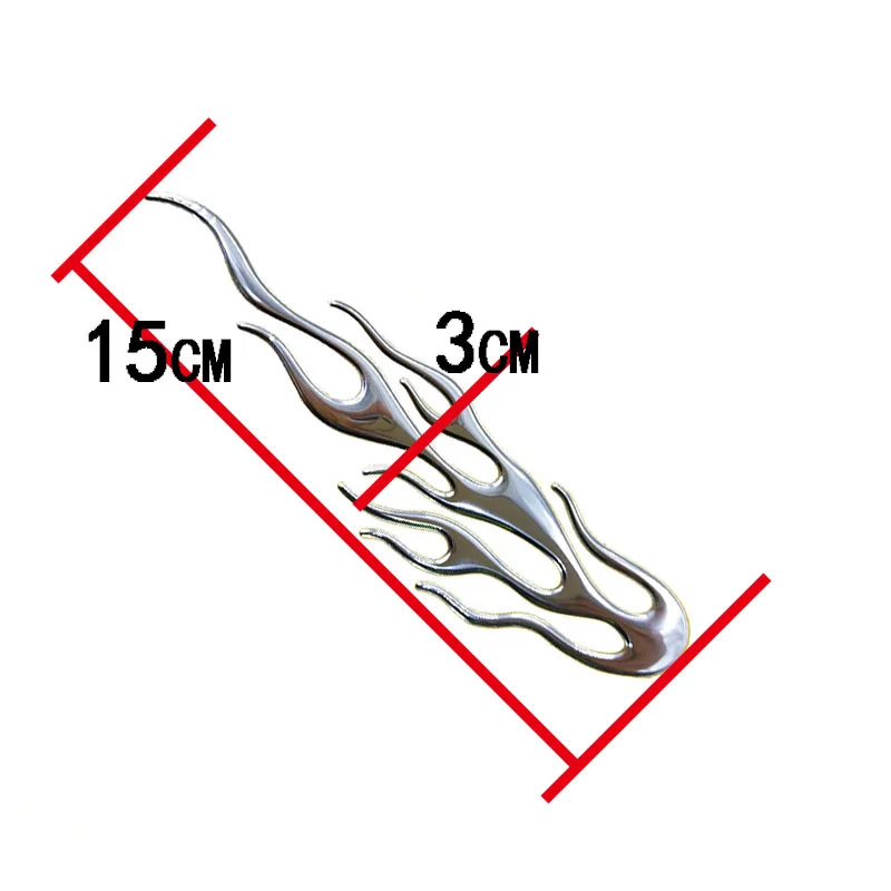 Прохладный огонь пламя 3D стикер автомобиля Стайлинг эмблема значок стикер зеркало заднего вида мотоцикл наклейка мягкая ПВХ хромированная наклейка