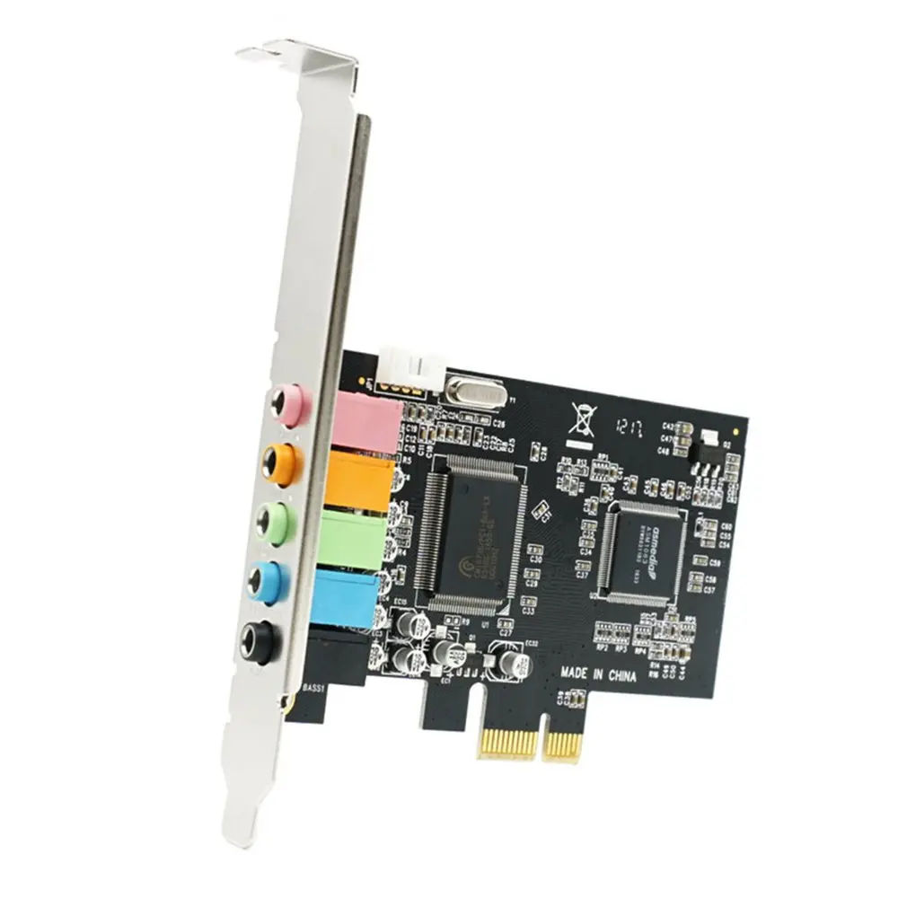 PCI Express PCI-E 5 1 Ch 6-канальная PCIE аудио цифровая звуковая карта адаптер CMI8738 |