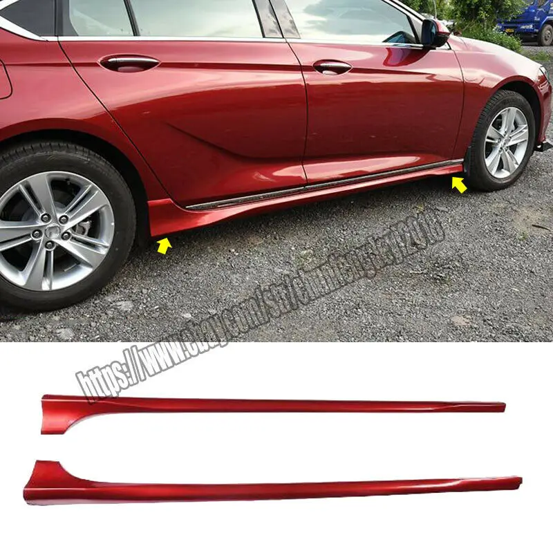 Для Buick Regal ABS красные боковые юбки нижняя часть расширения подходит для модификации автомобиля автомобильные аксессуары