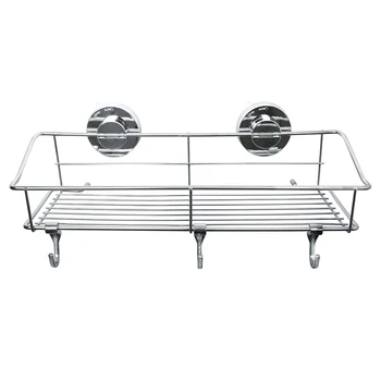 

Bathroom Suction Cup Type Strong Seamless Rack Kitchen Stainless Steel Shelf Storage Holders Racks #SHC