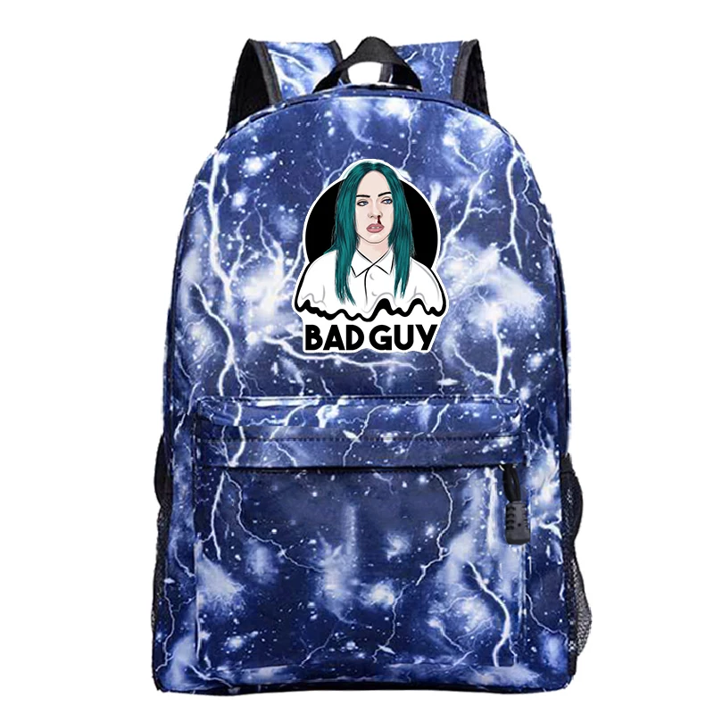 Лидер продаж Billie Eilish сумки для учеников, мальчиков и девочек рюкзак мода шаблон рюкзак для подростков, рюкзак на каждый день