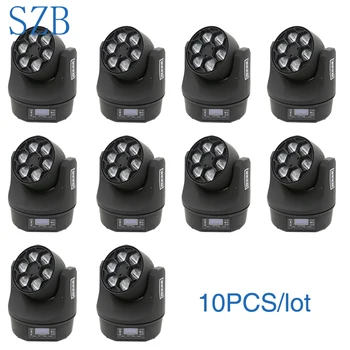 

6x15W Mini Bee Eyes Lyres RGBW 4in1 LED Moving Head Beam Washer Light 10pcs/lot/SZB-MH0615A