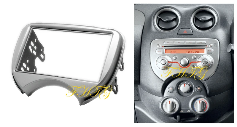 Автомобильный радиоприемник комплект для приборной панели Подходит Nissan March 2010