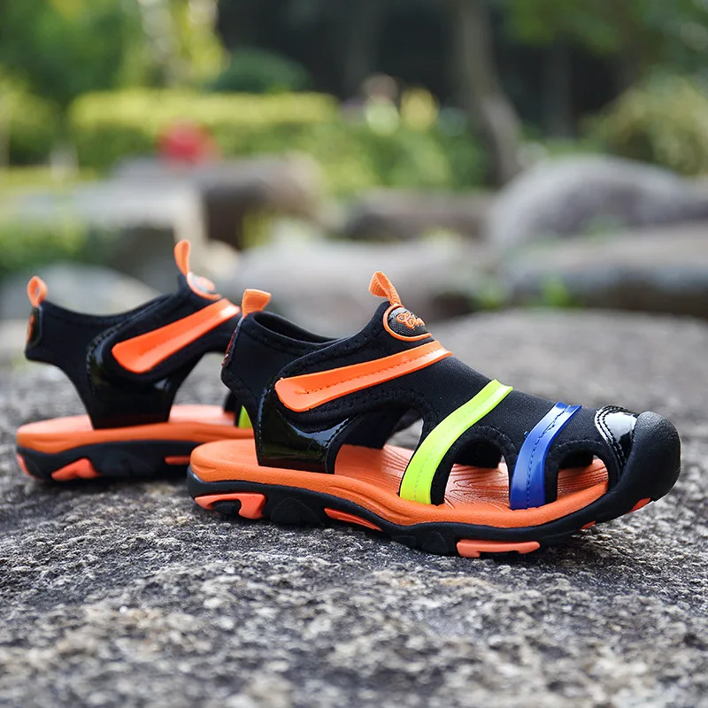 

2019 Summer Children Fashion Sandals Velcro Big Kid Slipper Young STUDENT'S CHILDREN'S Shoes Sale CHILDREN'S Sandals