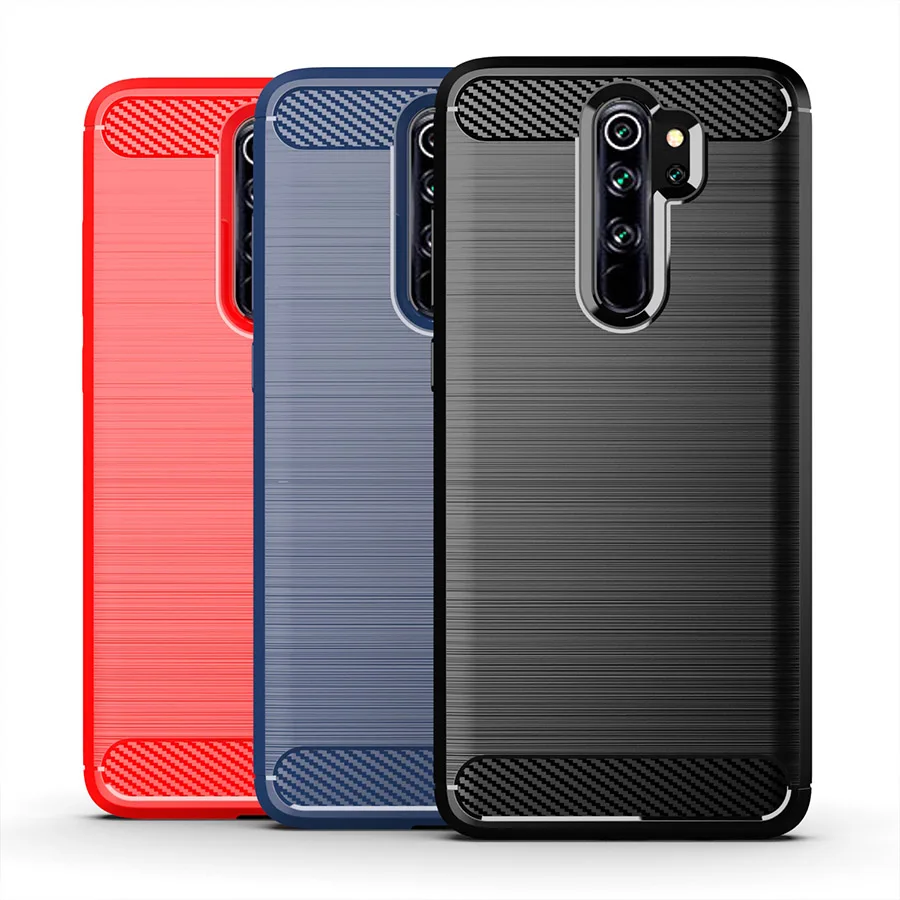 

Global Cases for Xiaomi Redmi Note 8 Pro Case Note8 Pro Back Phone Cover Carbon Fiber TPU Protective Xiomi Redmi Note 8 Pro