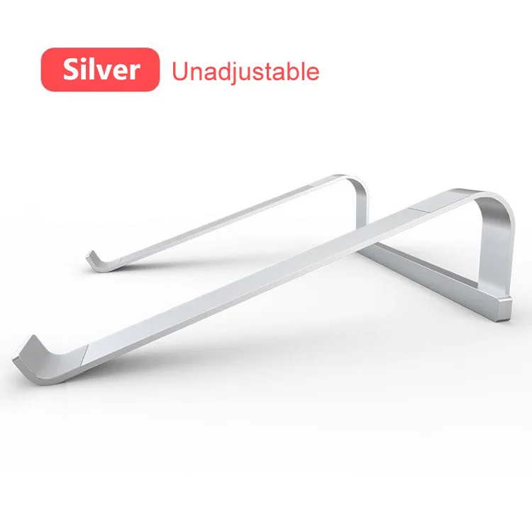 Silver normal 11-17 дюймов алюминиевый сплав ноутбук стенд портативный ноутбук стенд держатель для Macbook Air Pro нескользящий компьютер охлаждающий кронштейн - Цвет: Silver normal