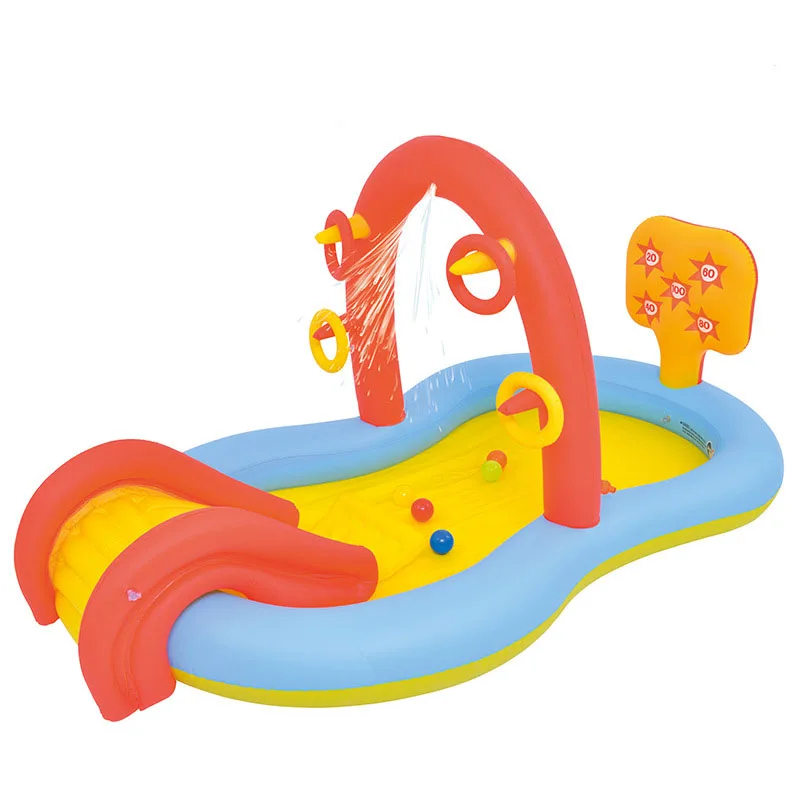 Water Slide For Children Fun Lawn Water Slides Inflatables Pools For Kids Summer Children's Slide Set Backyard Outdoor Toys