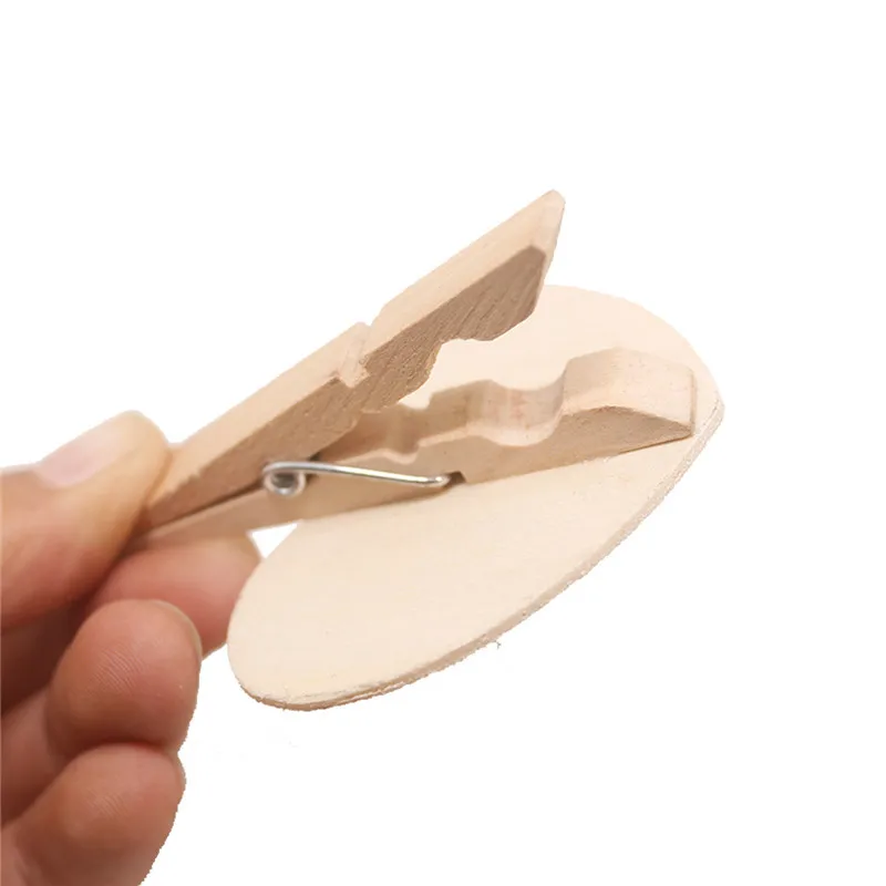 Petite Pince A Linge Bois Lot De 50 Mini Pinces à Tableau Noir En Bois Pour Tableau De Notes, Notes, étiquettes, Fête - Emballage Multiple (forme De Table Mini Pinces à Linge