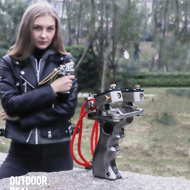  US $62.38 2020 Powerful Slingshot With Green Laser Infrared Catapult Outdoor Hunting Shooting 