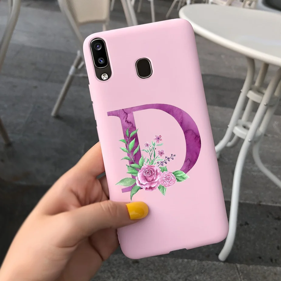 Cute Silicone Alphabet Design Phone Case - Soft Protective Bumper Cover