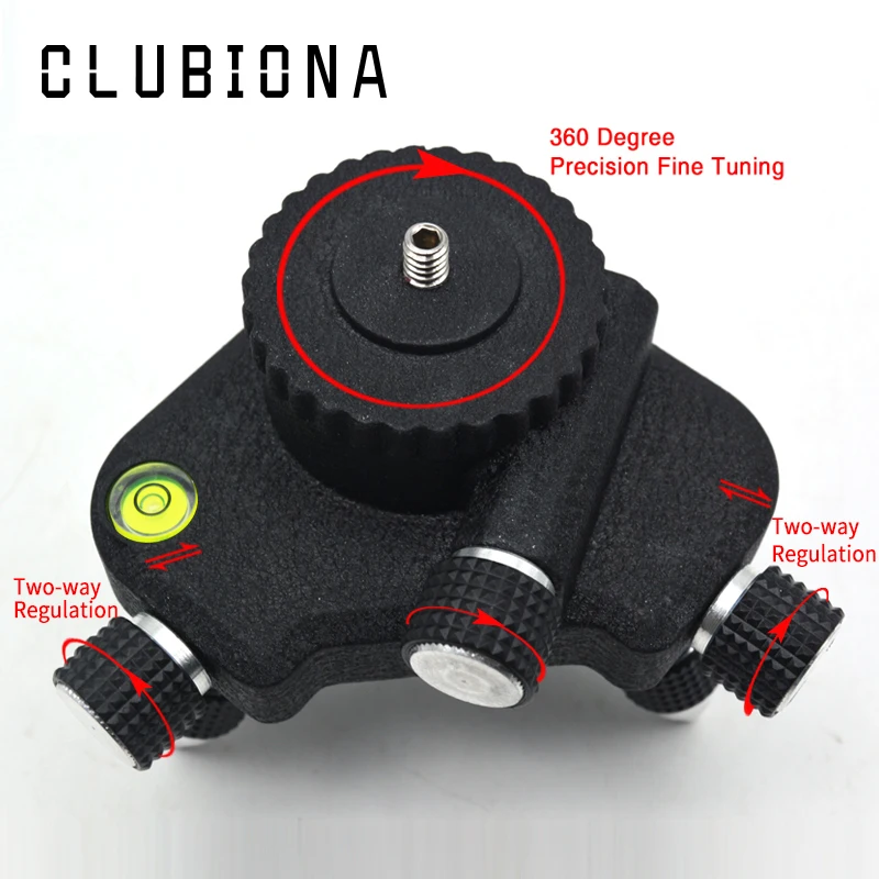 CLUBIONA 12 линий Лазерная основа 360 Вращение регулирующий кронштейн для 1/4 или 5/8