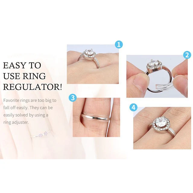 47Pcs Invisible Ring Size Adjusters Wedding Ring Guard Jewelry Loosing Rings  Tightener Connector Spacer for Wide Ring Fixing - AliExpress