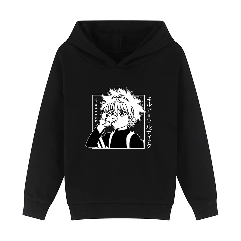 Милые толстовки Hunter X Свитшот Killua Zoldyck Аниме Манга Свободный свитшот с капюшоном