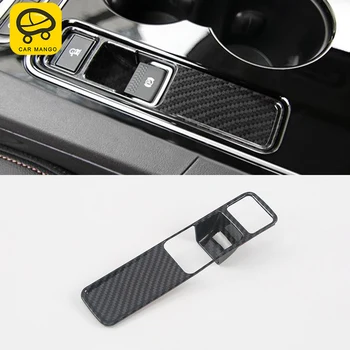 

CARMANGO For Jaguar XE 2018 Auto Car-styling Handbrake frame trim Stickers Covers Interior Accessories