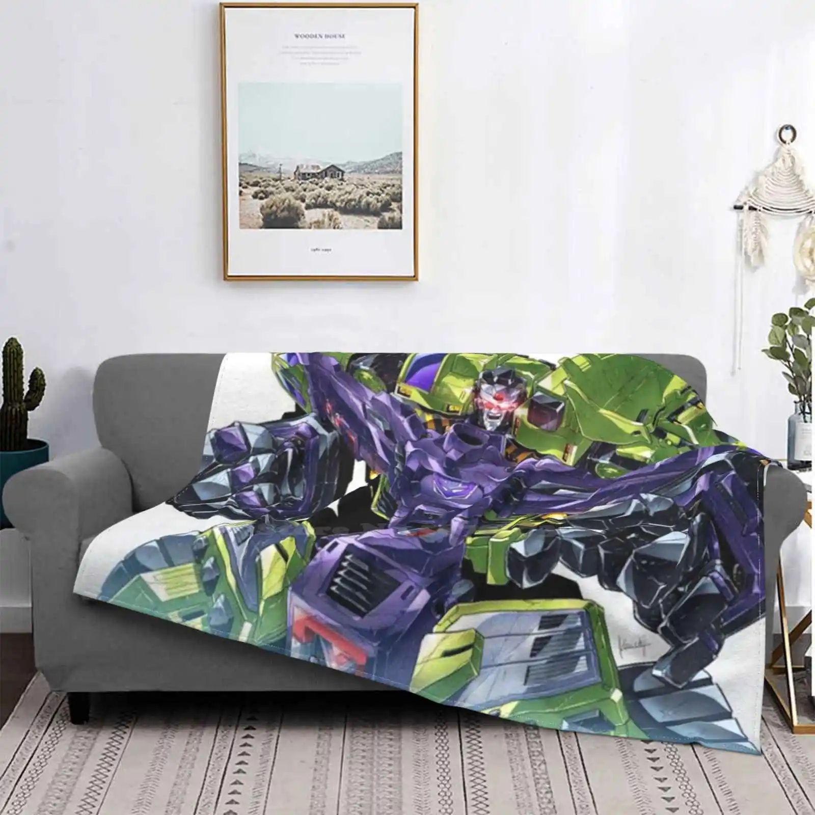 Trend Style Funny Fashion Soft Throw Coperta Decepticon Decepticon Autobots 80S Autobot Soundwave Cartoon Robot G1