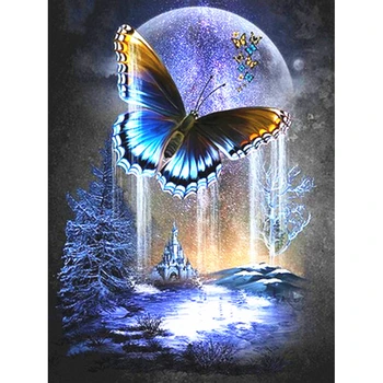 

Diamond Painting Butterfly Home Decoration Full Drill Square Embroidery Rhinestone Picture Handcraft Kit