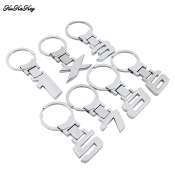 

KUKAKEY Metal Stainless Steel Car Keychain Keyring For BMW 1 3 5 6 7 8 Series X X1 X3 X5 X7 Z4 Double Side 3D Key Chain Rings