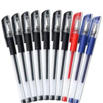 

2/4/6/8/10 Pcs Red Blue Black ink Gel Pen 0.5mm Writing Neutral Pens Simple Pen Student School Office Supplies Stationery Tool