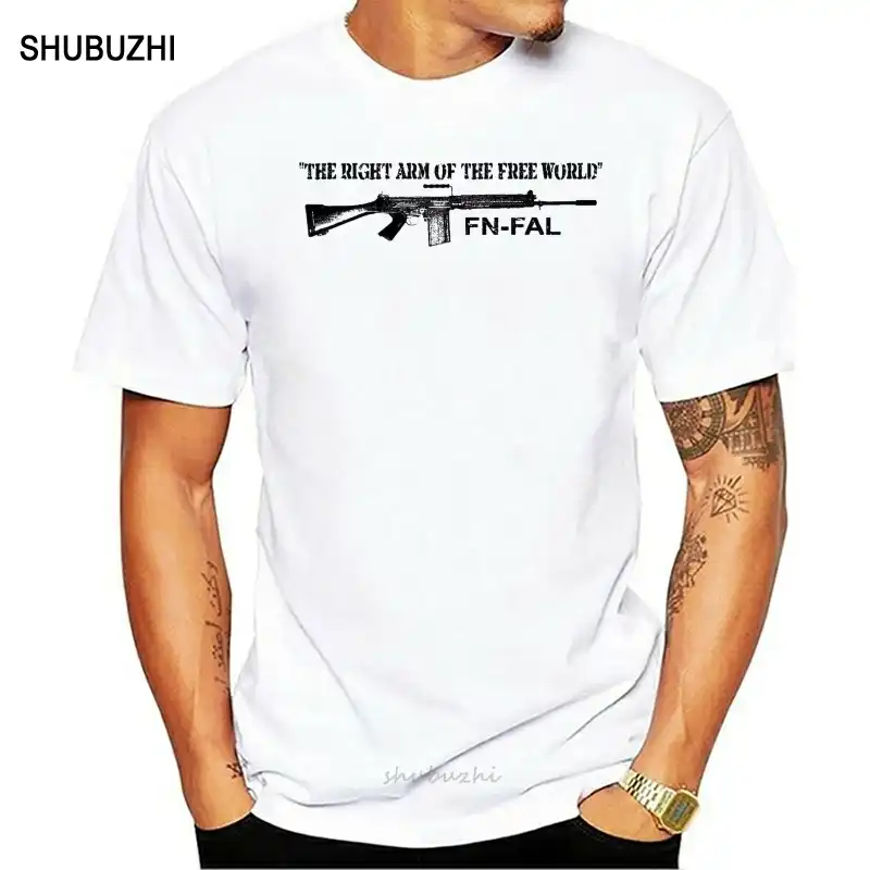 Top Quality Mencasual Street Wear T Shirt Fn Fal Shirt The Right Arm Of The Free World 308 Nato British L1a1 Rifle Tee Shirt Aliexpress