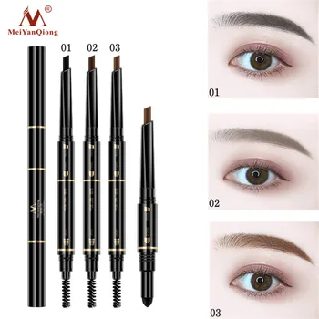 

Air Cushion Triad Eyebrow Pencil Waterproof Long Lasting Triangle Natural Make Up Eye Brow Liner With Brush Makeup Tools 3 In 1