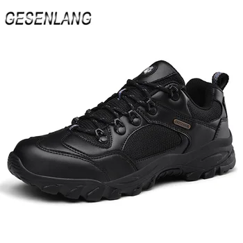 

2020 Autumn Men's Hiking Shoes Mountain Climbing Camping Hunting Trekking Wear-Resistant Non-Slip Casual Outdoor Trail Sneakers