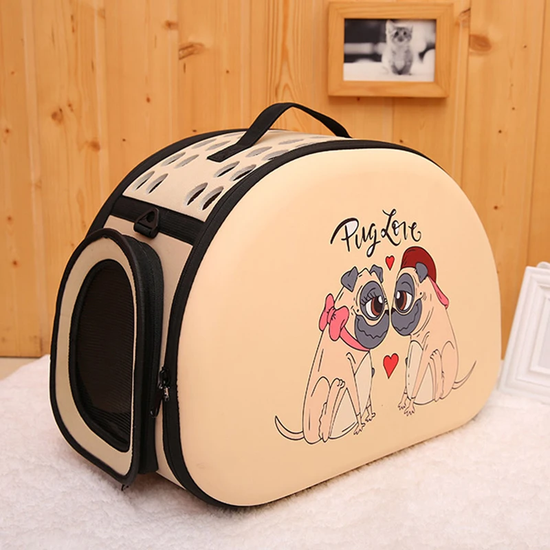 Dog Carrier Bag Portable Cats Handbag Foldable Travel Bag Puppy Carrying Mesh Shoulder Pet Bags
