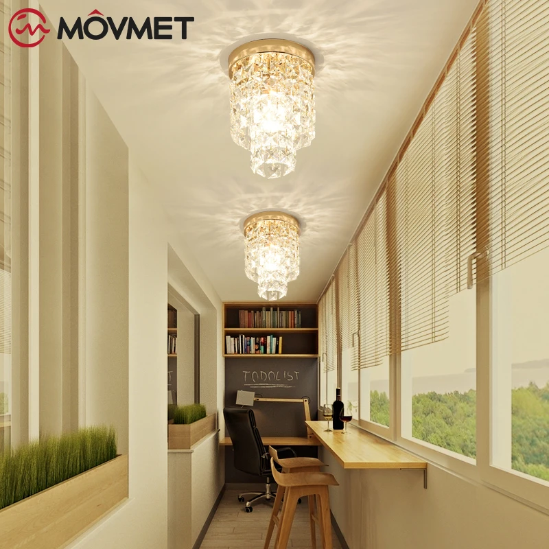 

Modern Crystal LED Ceiling Light For Living Room Bedroom lamparas de techo Surface Mounting Ceiling Lamp For Bedroom Dining Room